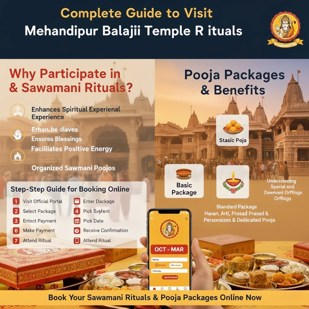 Mehandipur Balaji Sawamani Rituals & Pooja Packages — Complete Guide - Mehandipur Balaji